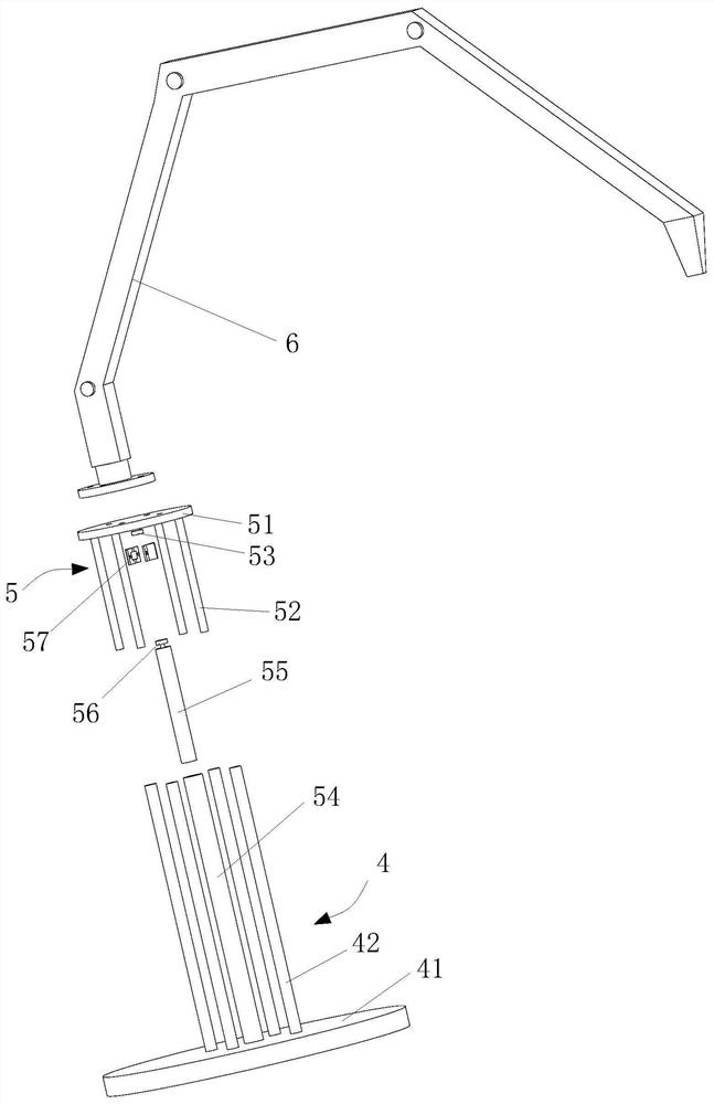 Repairing device for surface abrasion of large wheel fixing table base and repairing process