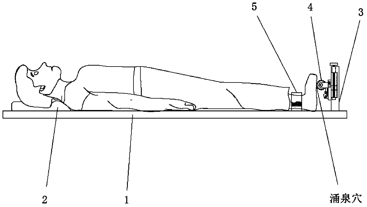 Massage nursing device for nephrology department