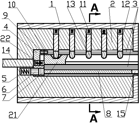 Interlocking asynchronous alarming key-hidden anti-theft lock