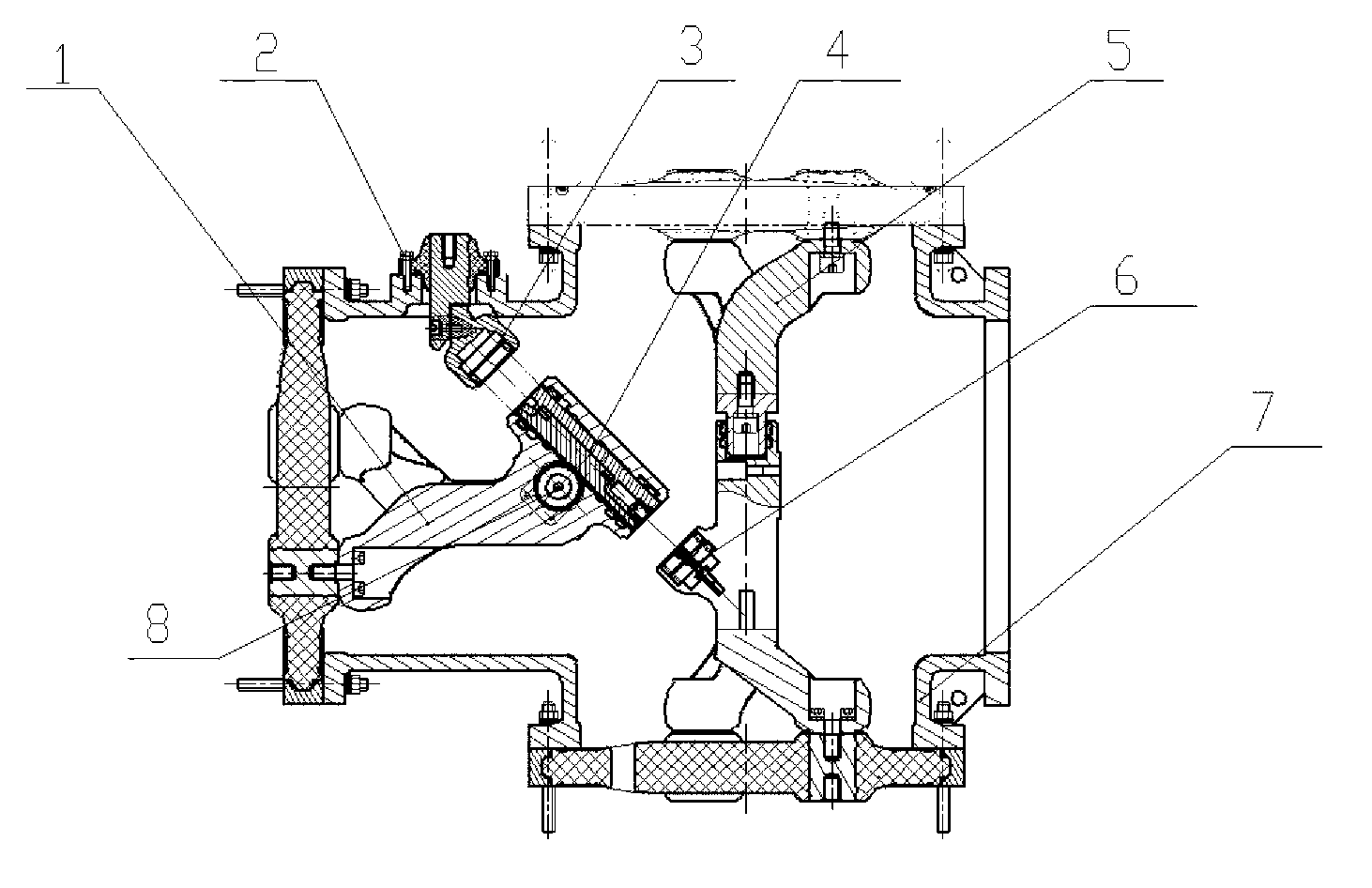 Three-position isolating-grounding switch