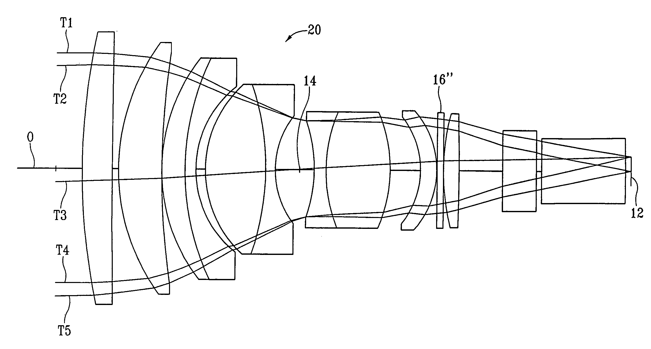 Method and objective lens for spectrally modifying light for an electronic camera