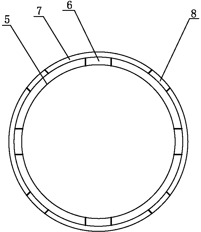 Concrete dam abrupt slope foundation surface repeated contact grouting structure and grouting method thereof