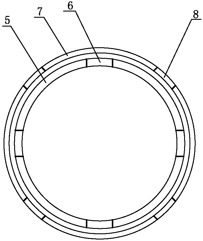 Concrete dam abrupt slope foundation surface repeated contact grouting structure and grouting method thereof