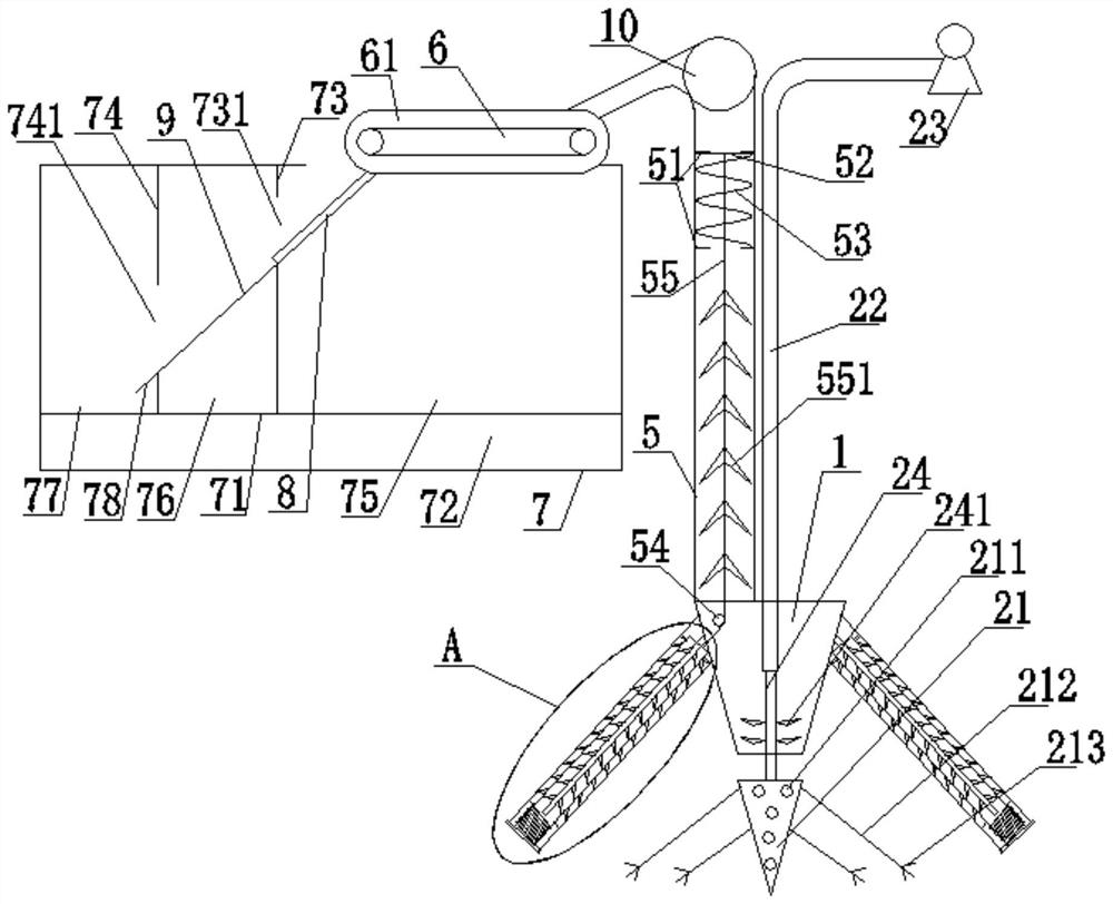 Silt removal device for water conservancy projects