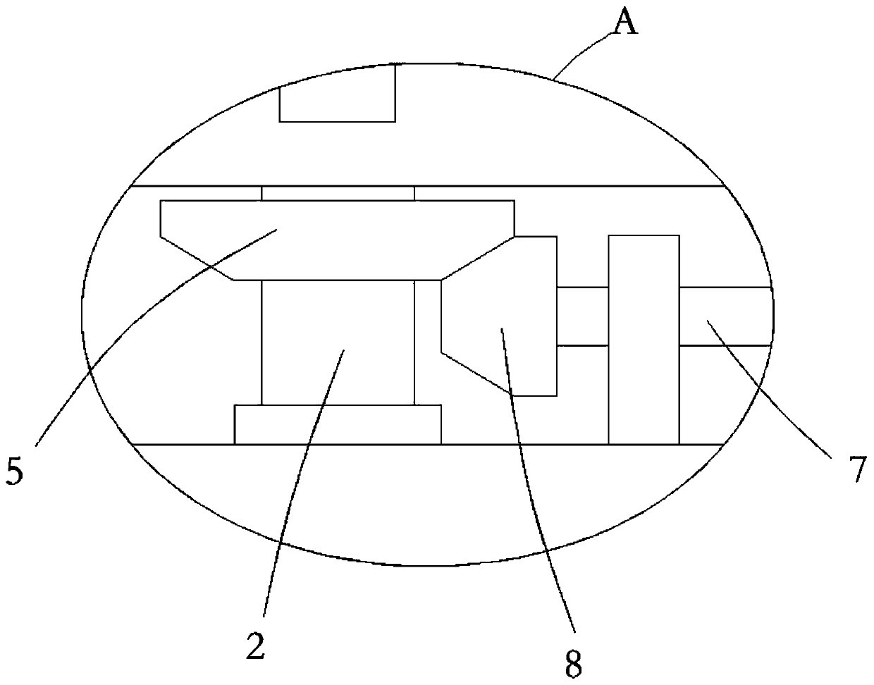 Auxiliary device for automatic cotton filling machine