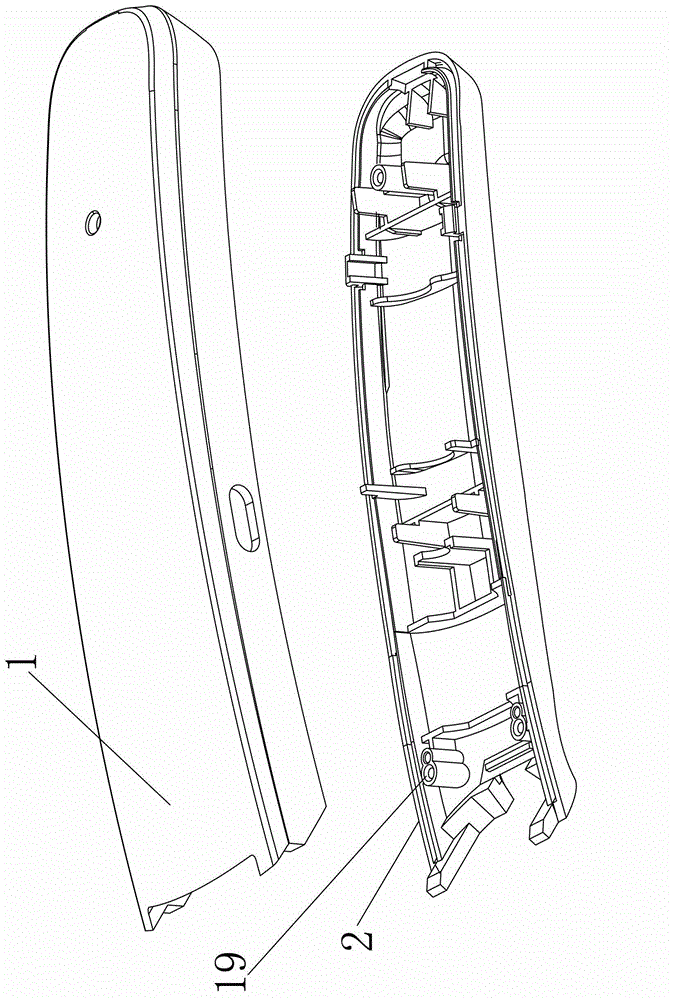 Hairdressing device with elastic latches for controlling mounting and dismounting of knife head