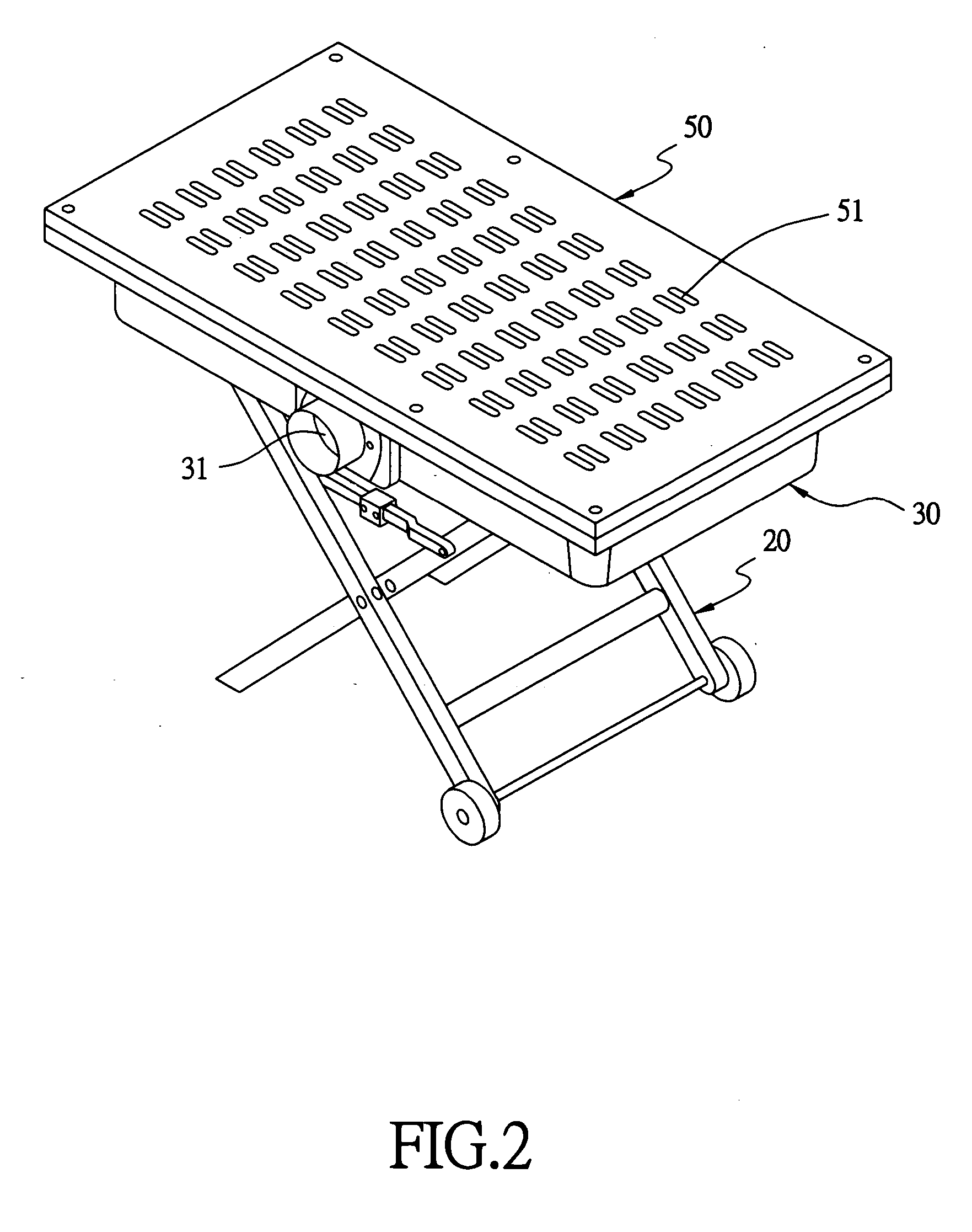 Tabletop wood-waste-collecting machine