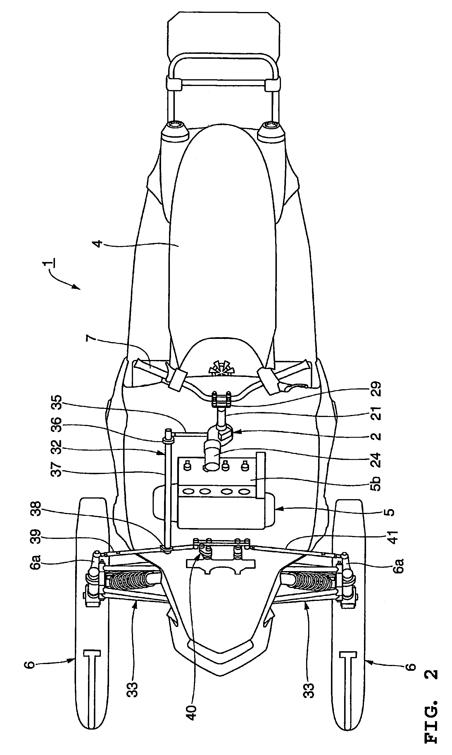 Snowmobile power steering system