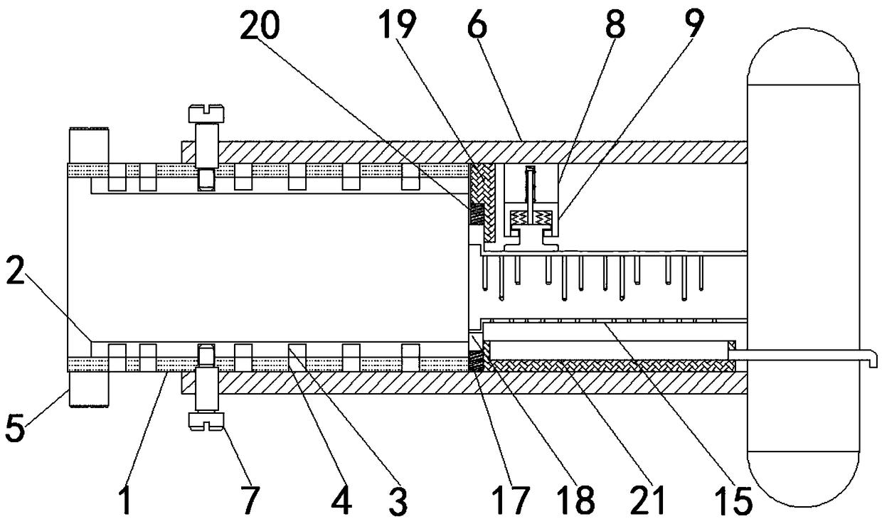 Stable and anti-shaking automobile exhaust pipe