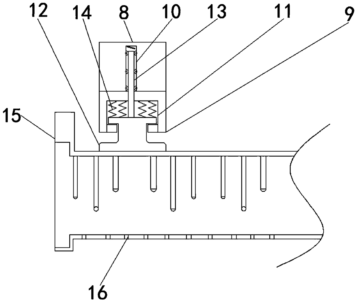 Stable and anti-shaking automobile exhaust pipe