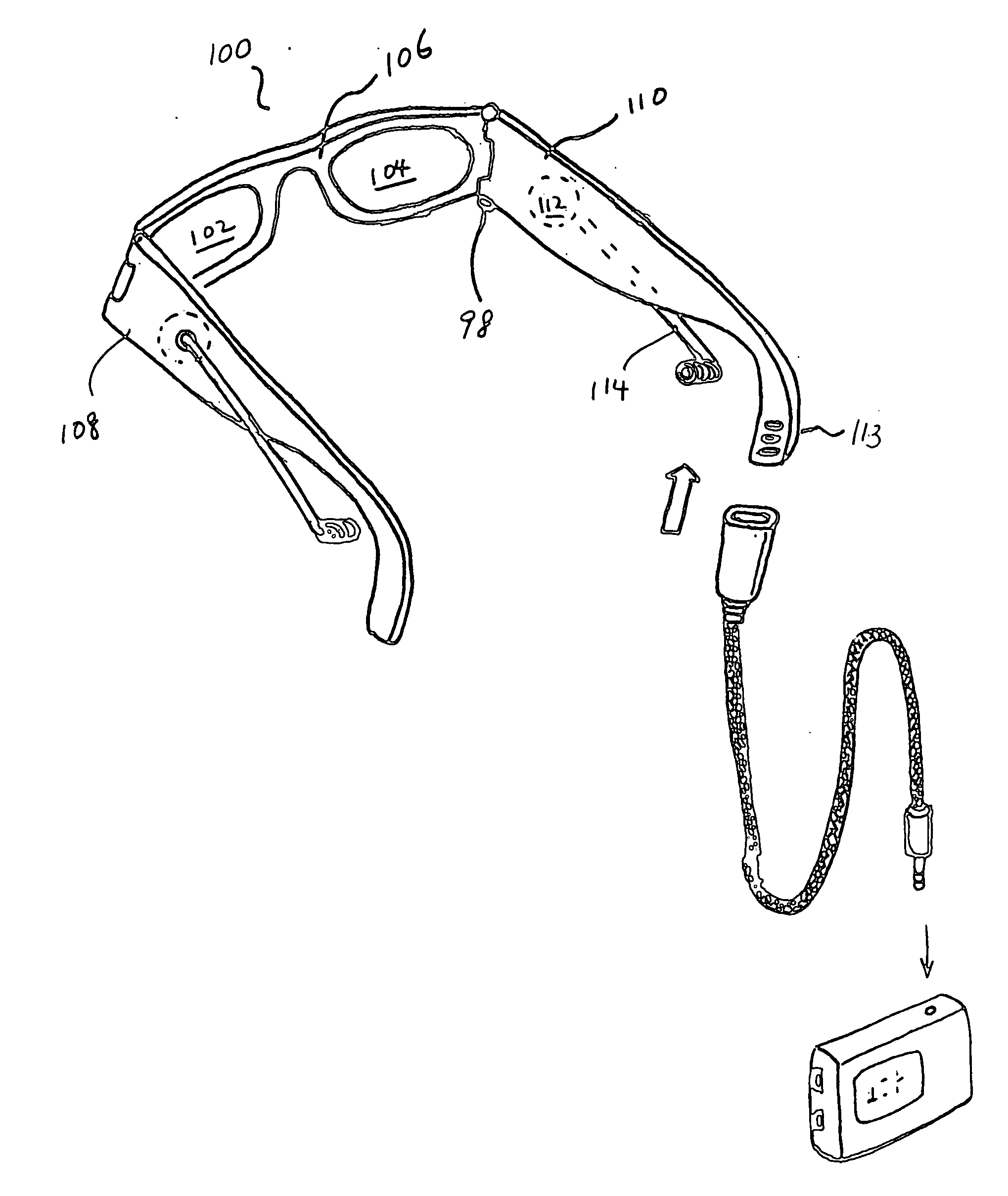 Eyeglasses with hearing enhanced and other audio signal-generating capabilities