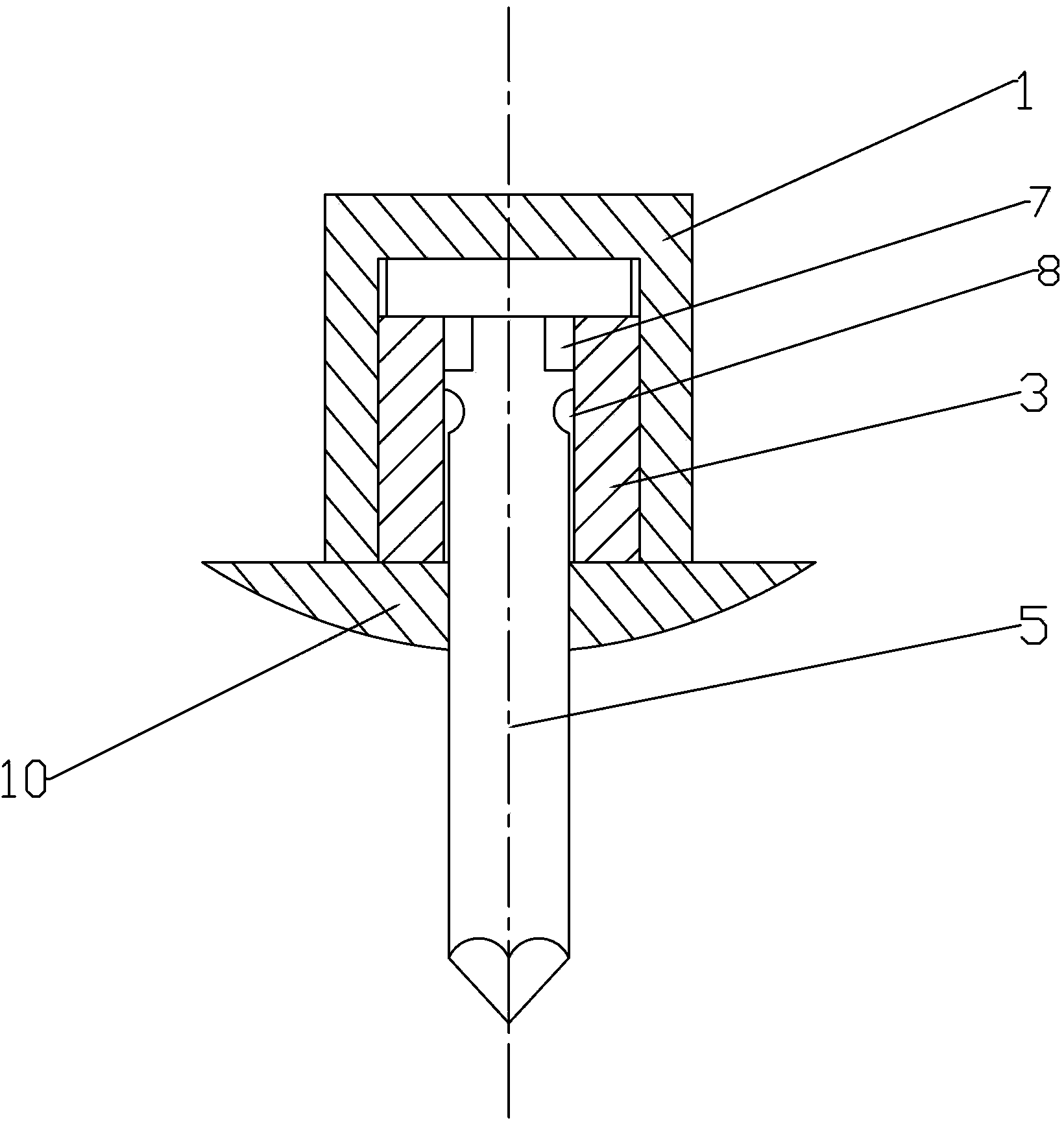 Security type self-plugging rivet