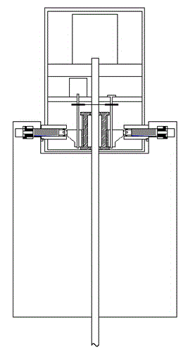 Water conservancy gate device with position sensor and capable of realizing automatic locking and return