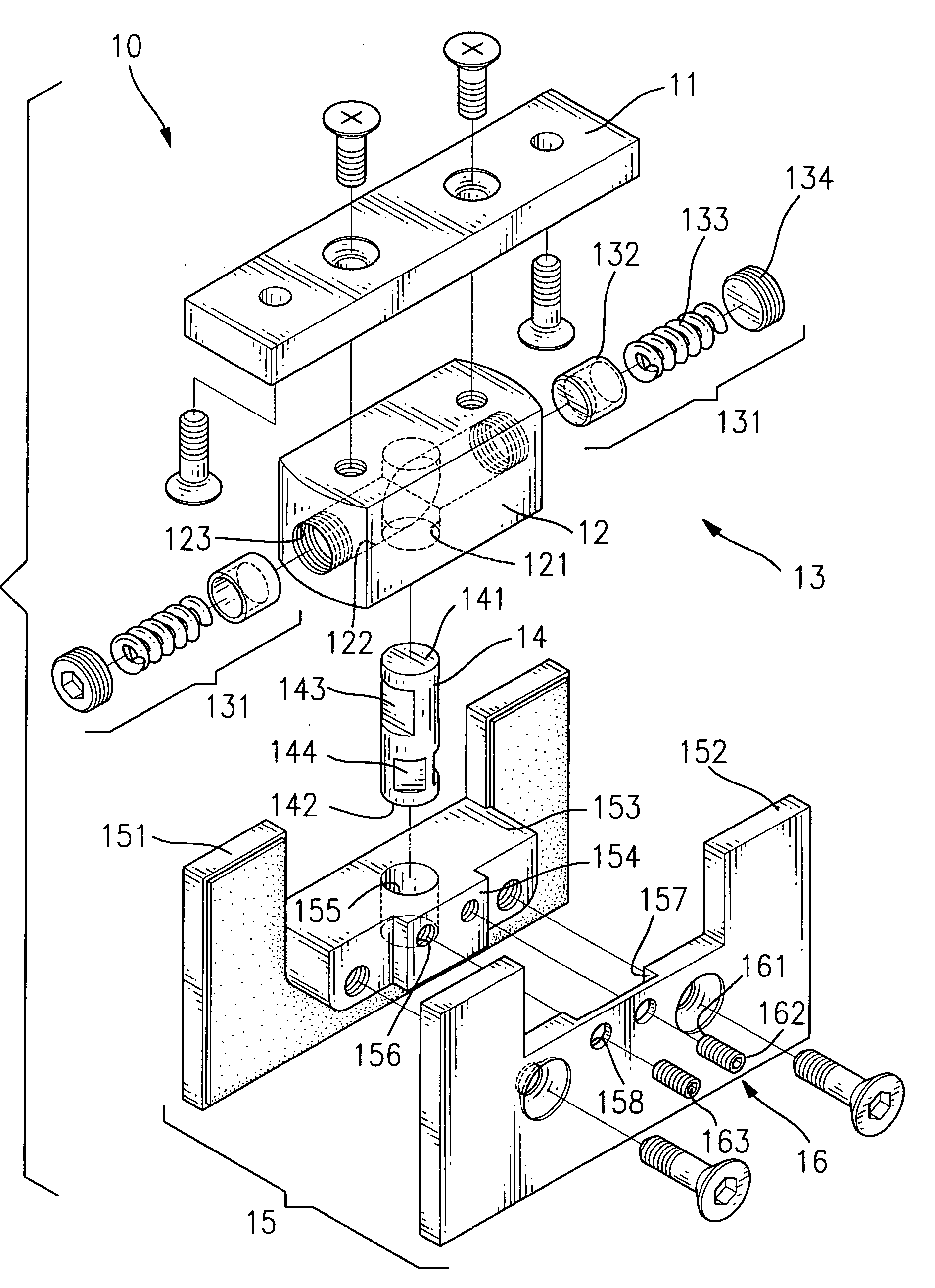 Adjustable automatic positioning hinge for glass doors