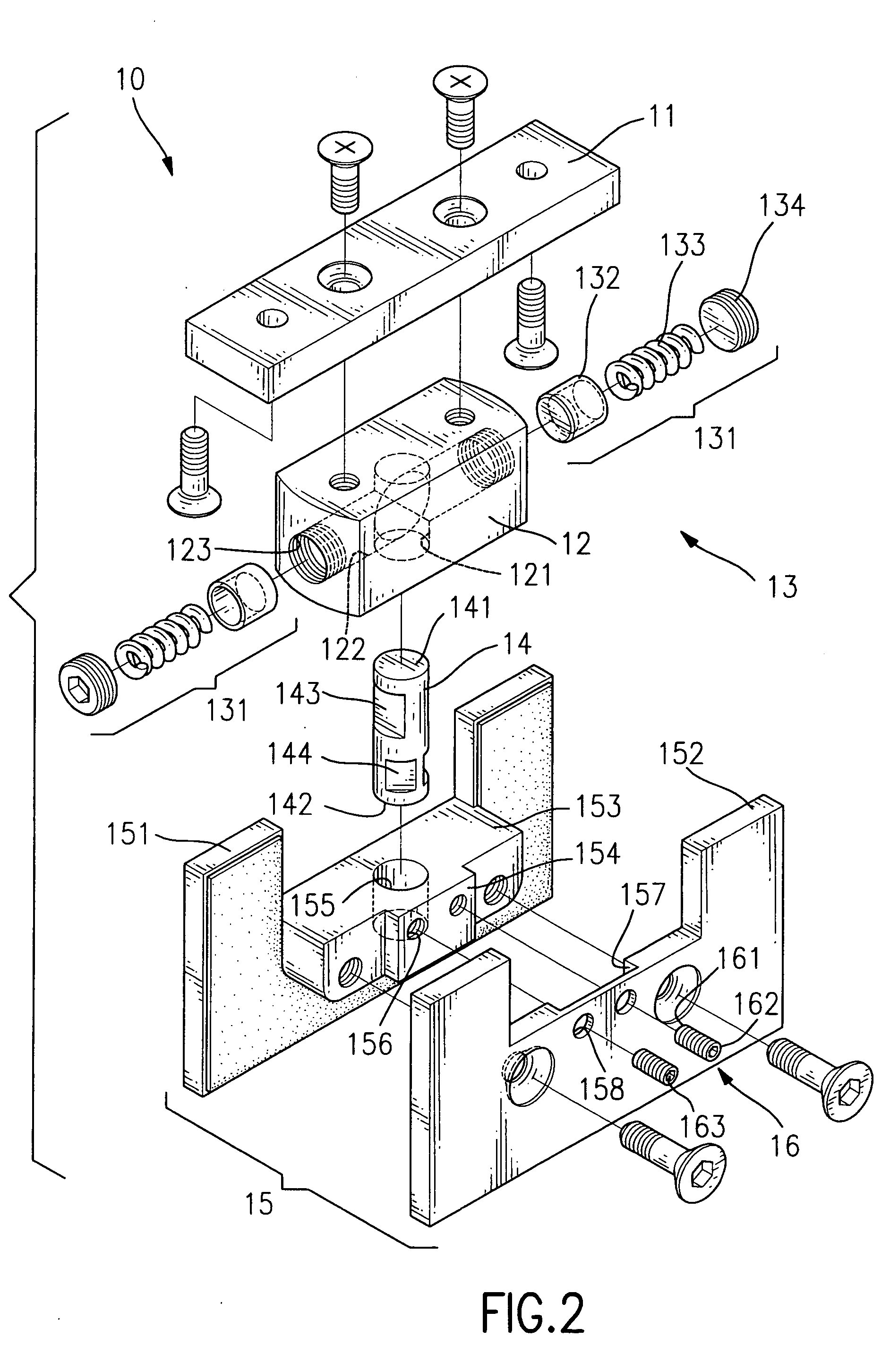 Adjustable automatic positioning hinge for glass doors