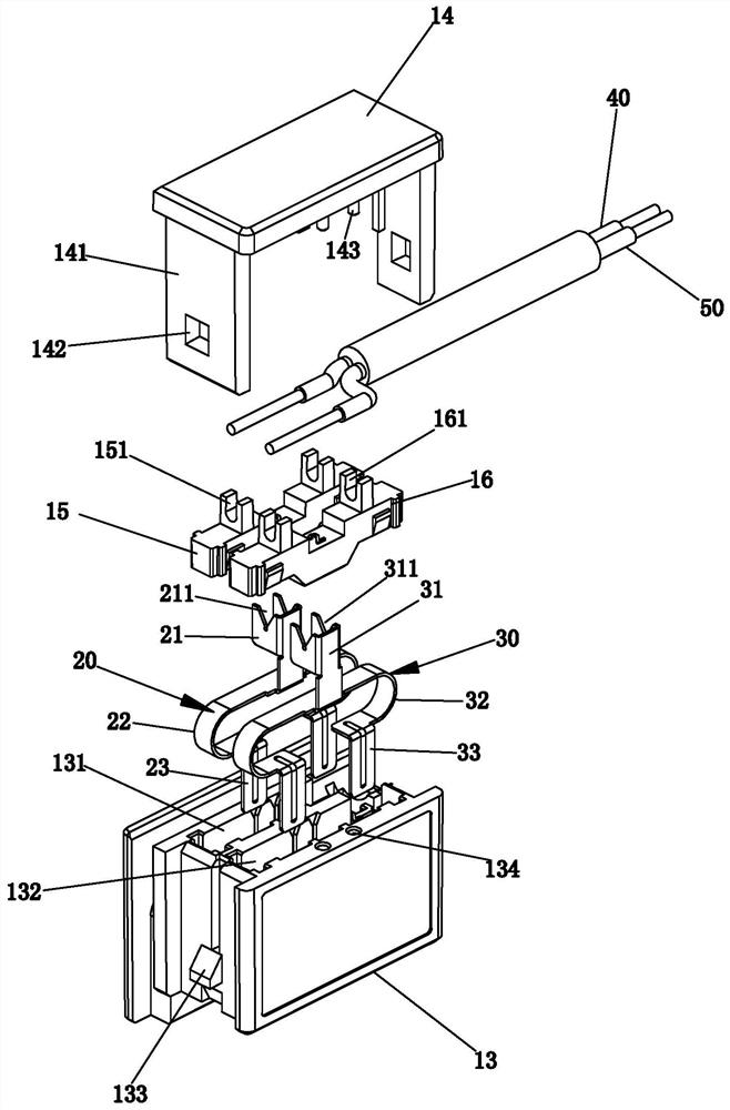 Electricity taking module, electricity taking device and display system