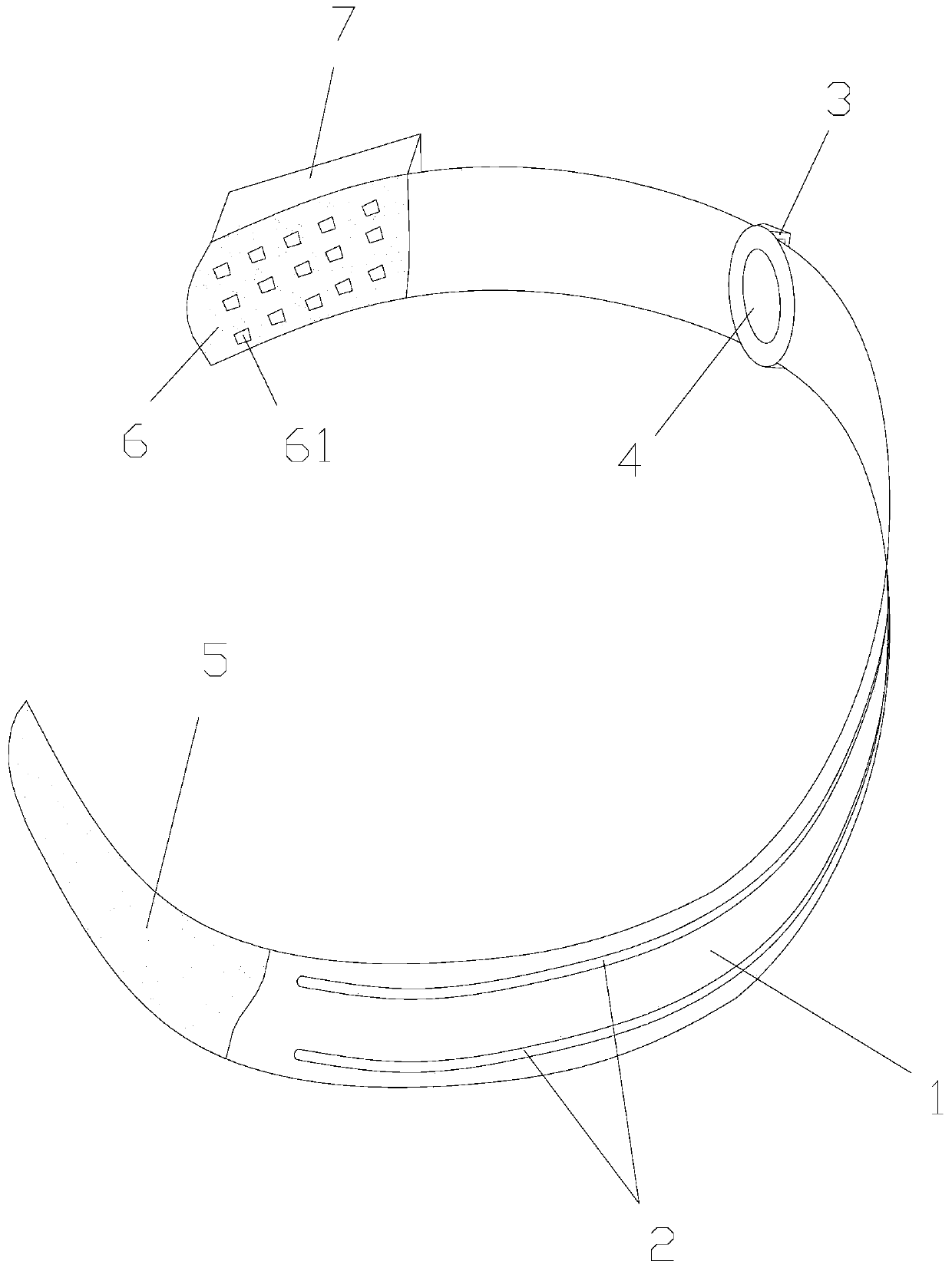 Wristwatch type stopping bleeding pressing machine special for newborns