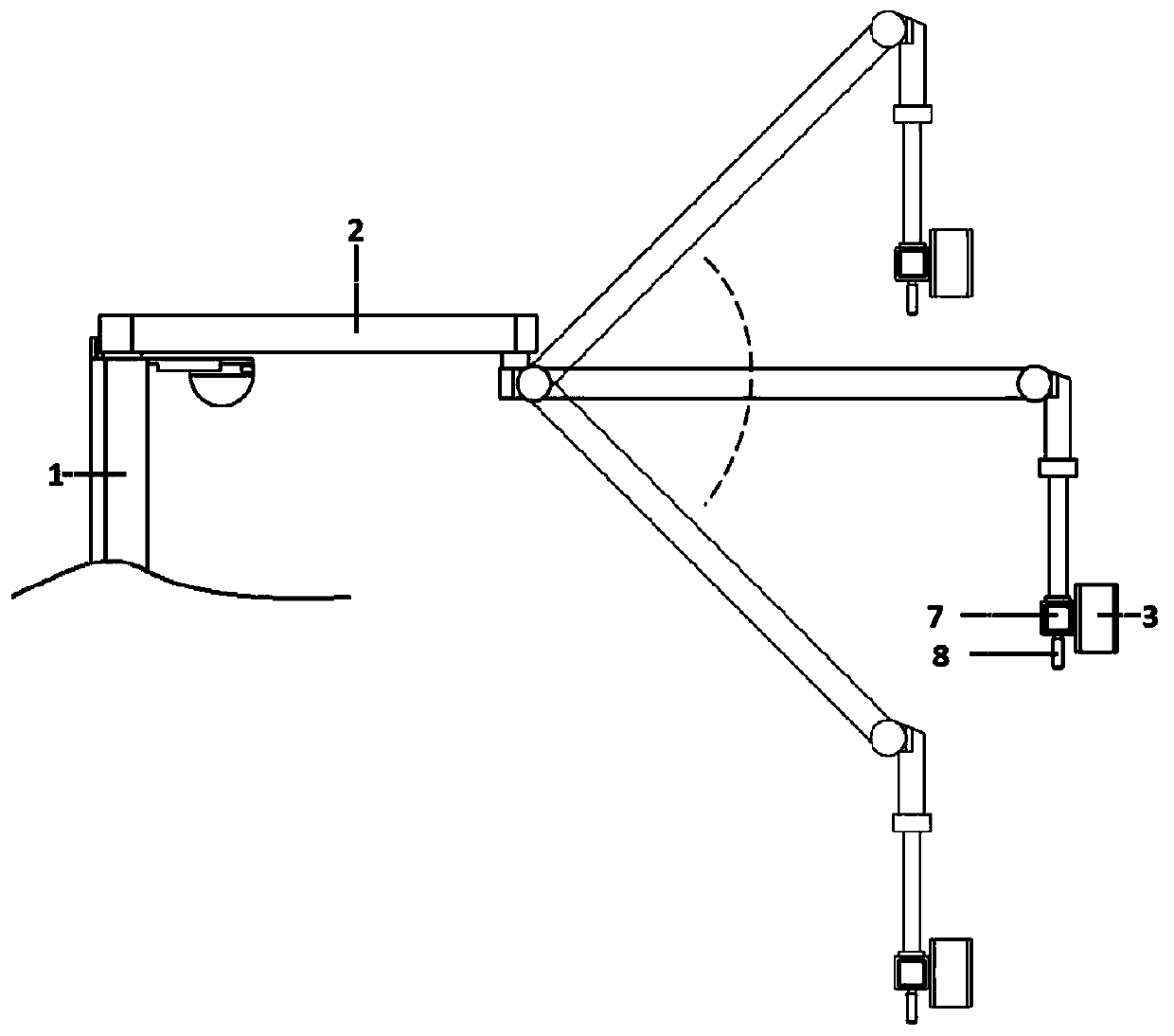 Novel robot outside mirror system