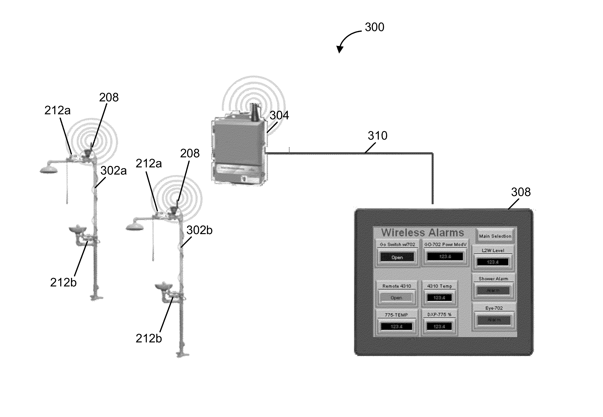 Wireless monitoring and control of safety stations in a process plant