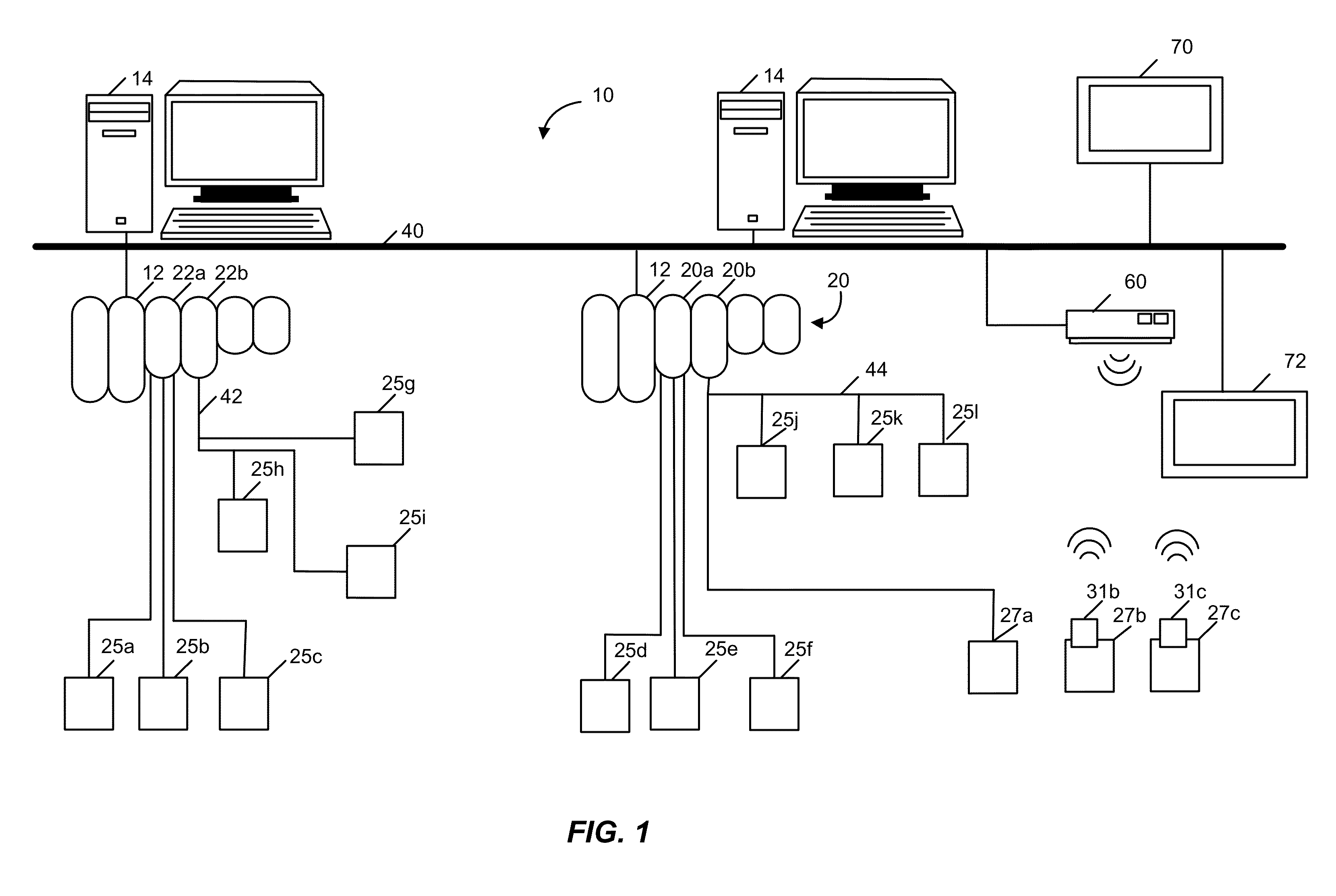 Wireless monitoring and control of safety stations in a process plant