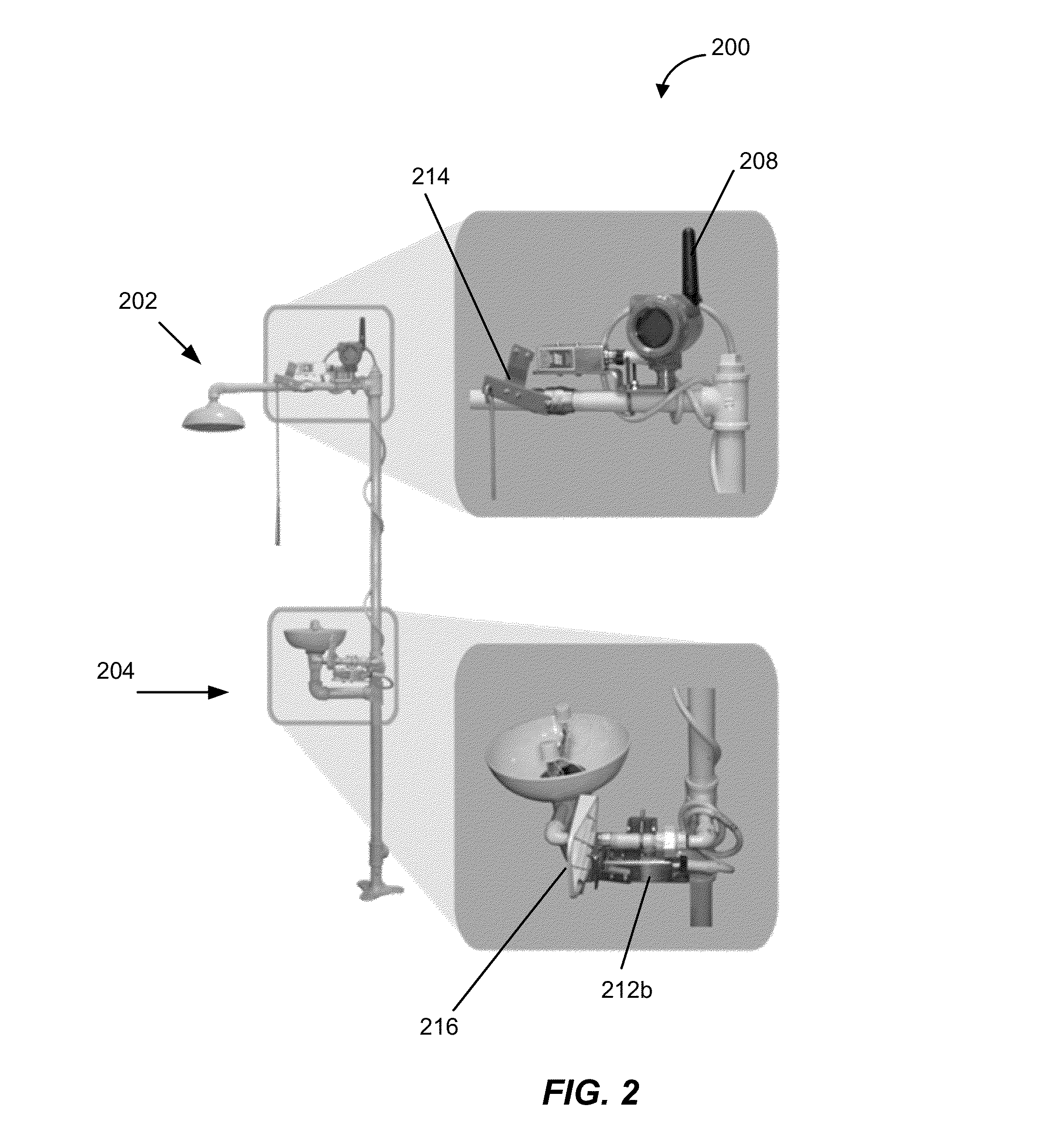 Wireless monitoring and control of safety stations in a process plant