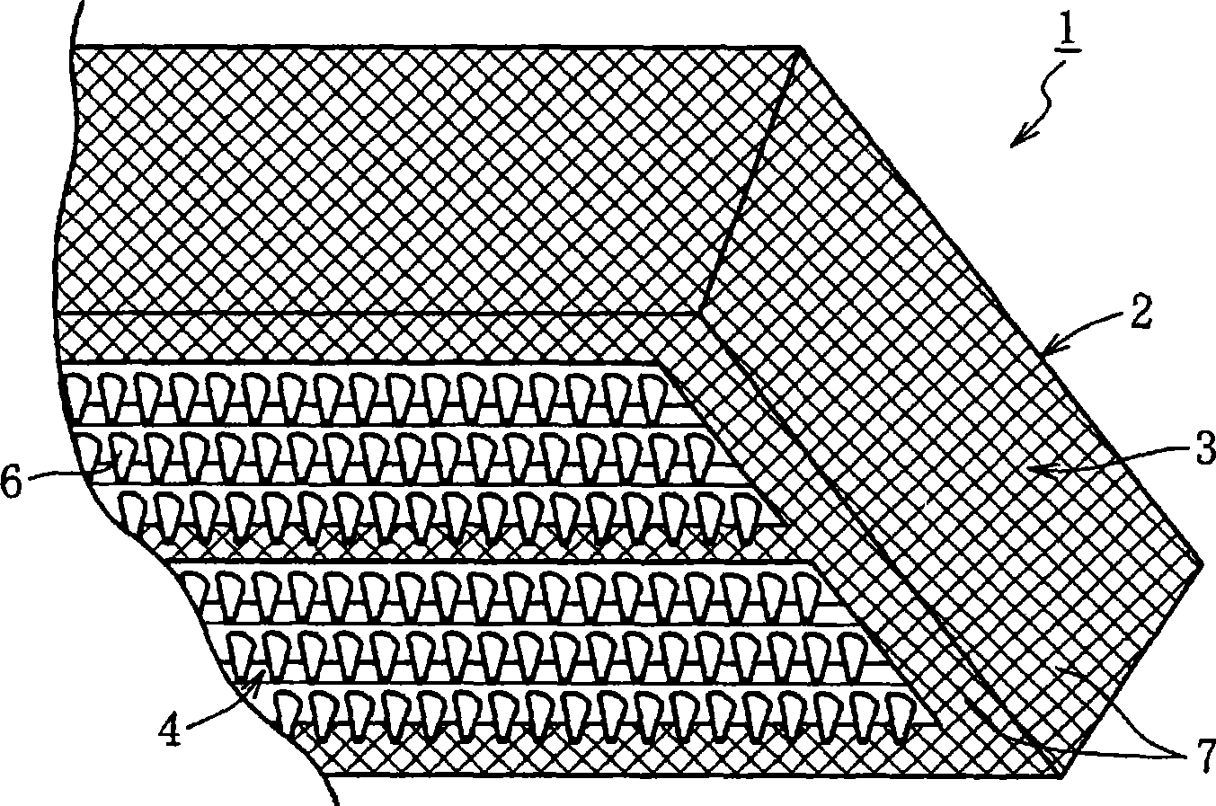 Bushing for production of glass continuous filament, equipment for producing glass continuous filament and process for production of the filament using the equipment