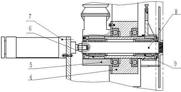 A ground rail type automatic wire rope take-up machine without lifting device