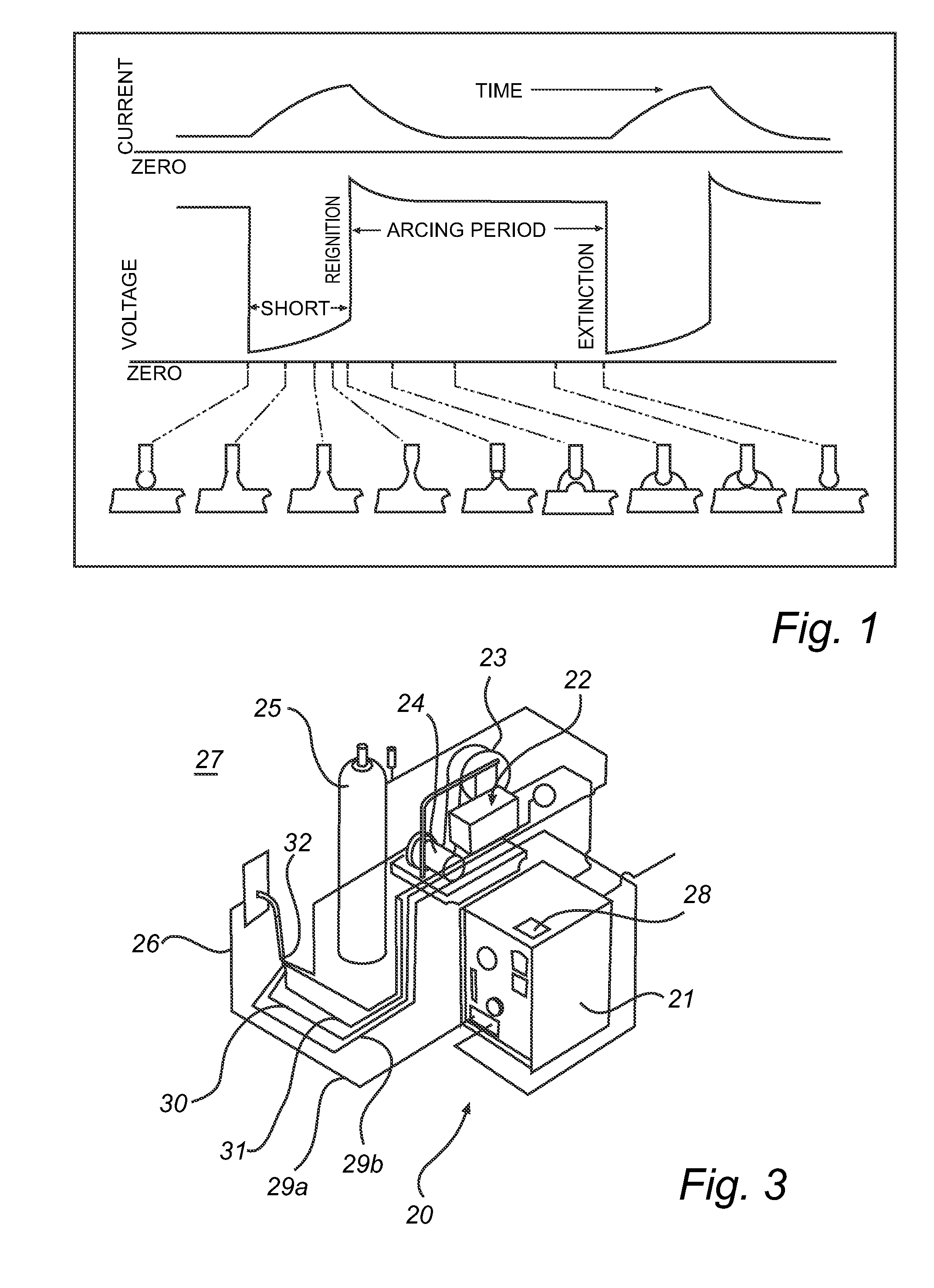 Short arc welding system