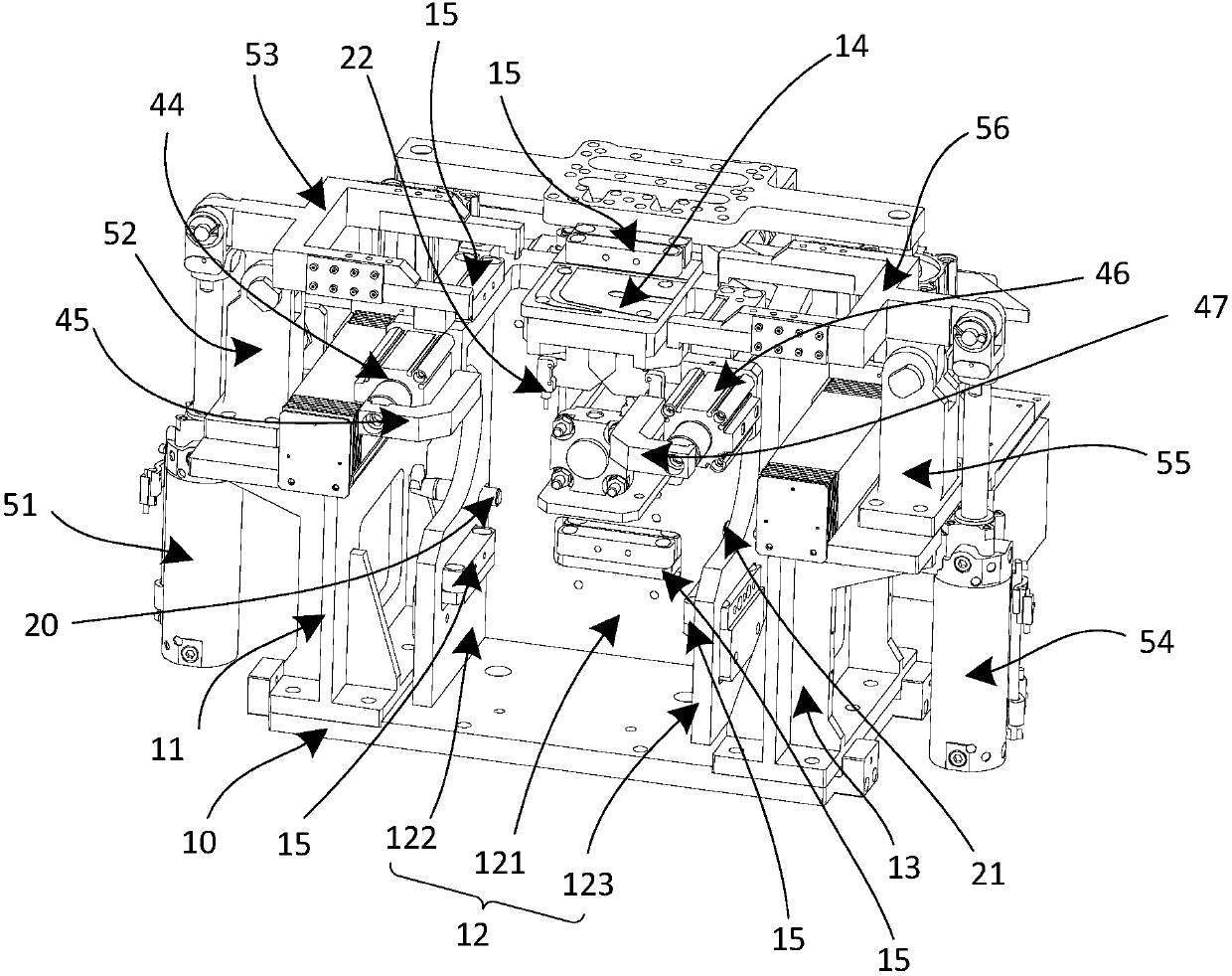 Laser welding fixture and laser welding workstation