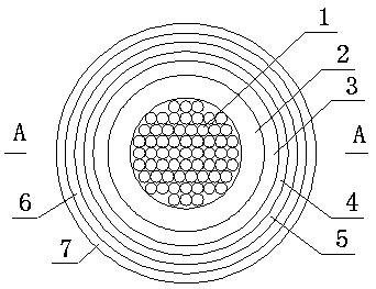 Repairing method of large-section low-voltage single-core flexible cable