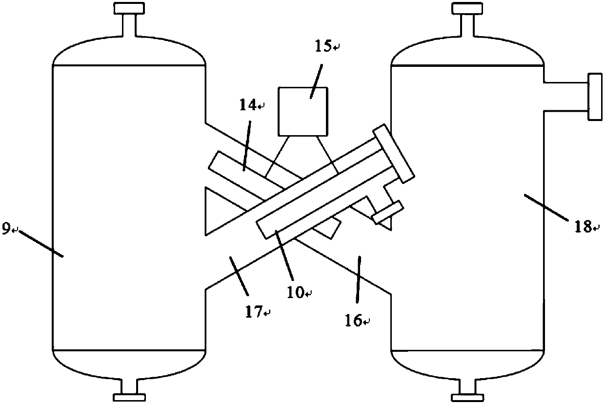 Compact type electrostatic coalescence and separation test device and test method