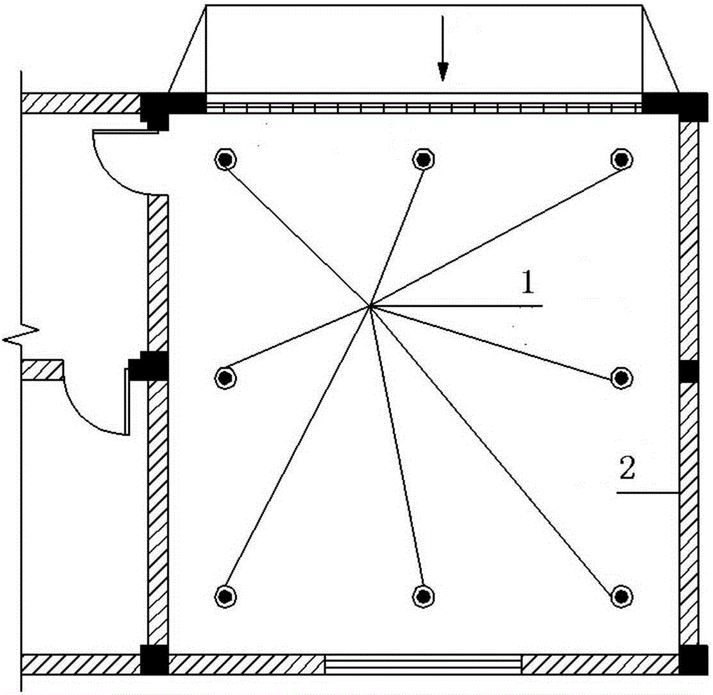 Prestress assembled loaded-sinking type indoor underground warehouse construction method and underground warehouse structure