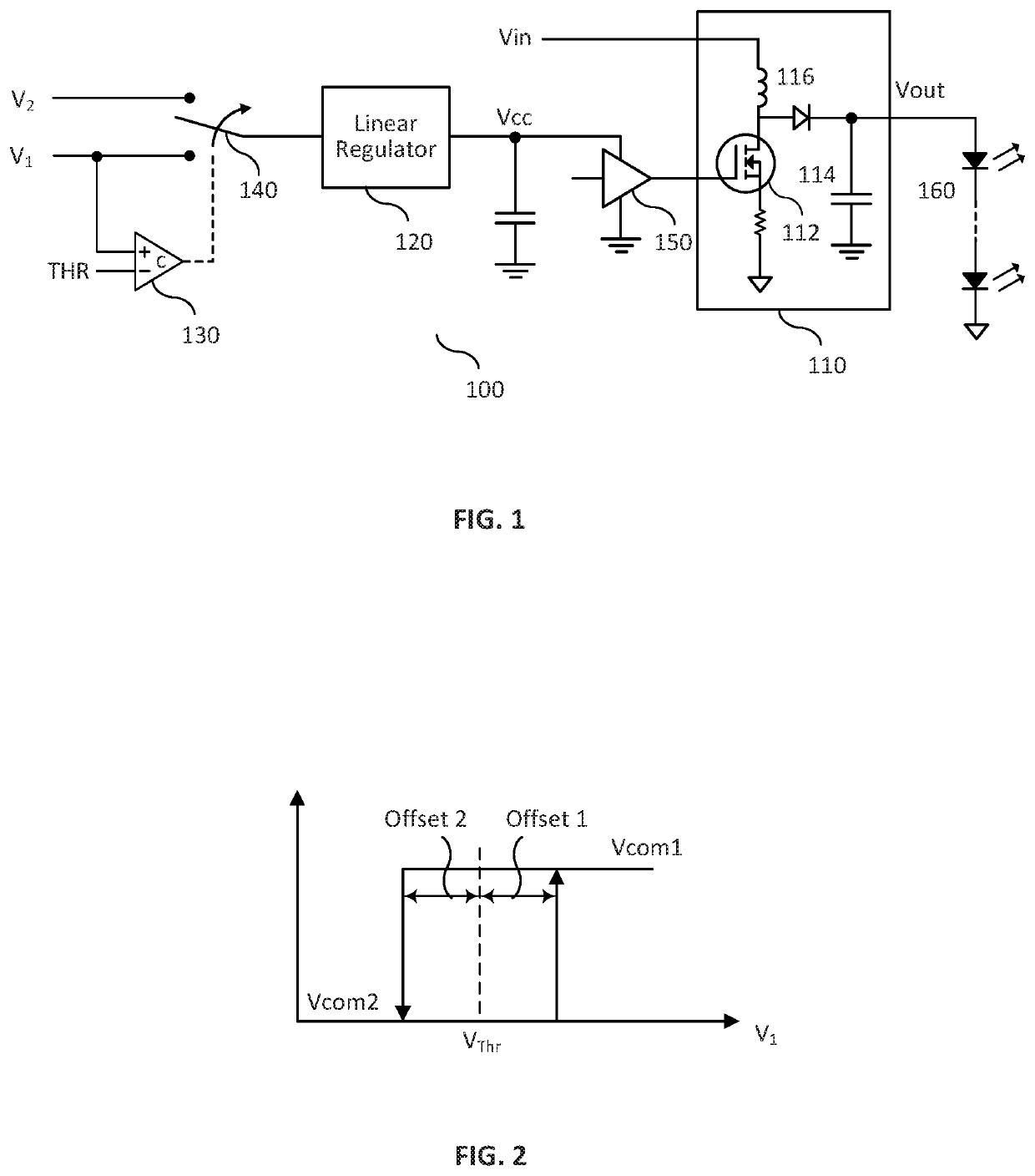 LED driver with ability to operate at arbitrarily low input voltages