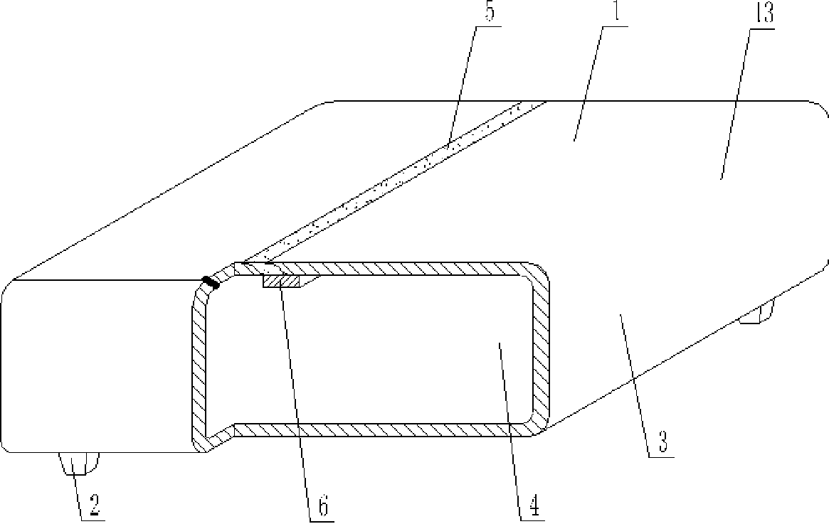 Hollow mold for filling cast-in-situ concrete