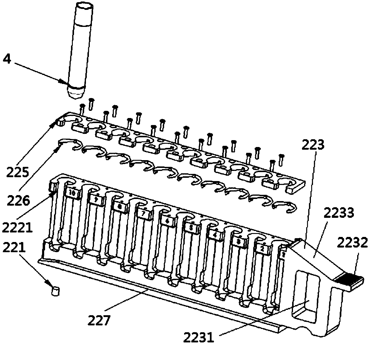 Sample input apparatus