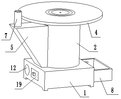 Efficient energy-saving environment-friendly air return heating furnace