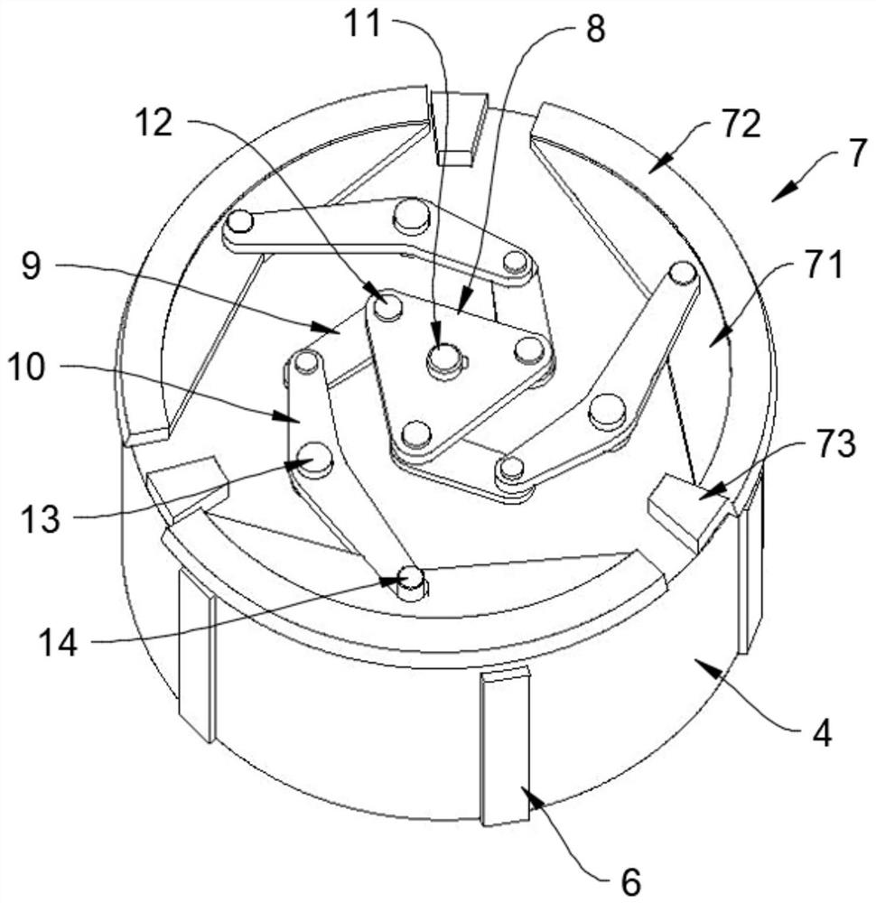 Separating mechanism of guided fire extinguishing bomb