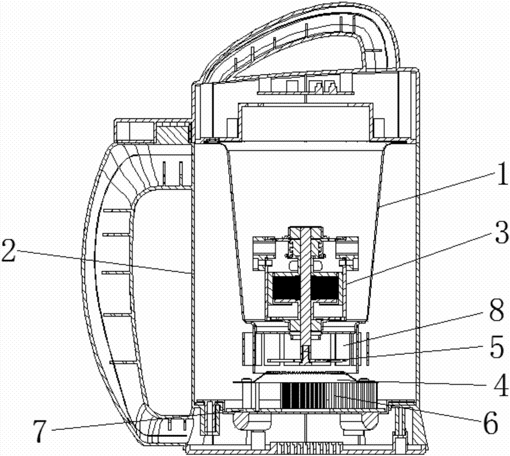 Novel soybean milk machine