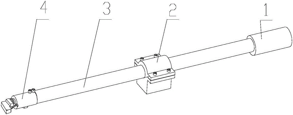 Tool bar mechanism for turning machining of series of deep blind holes