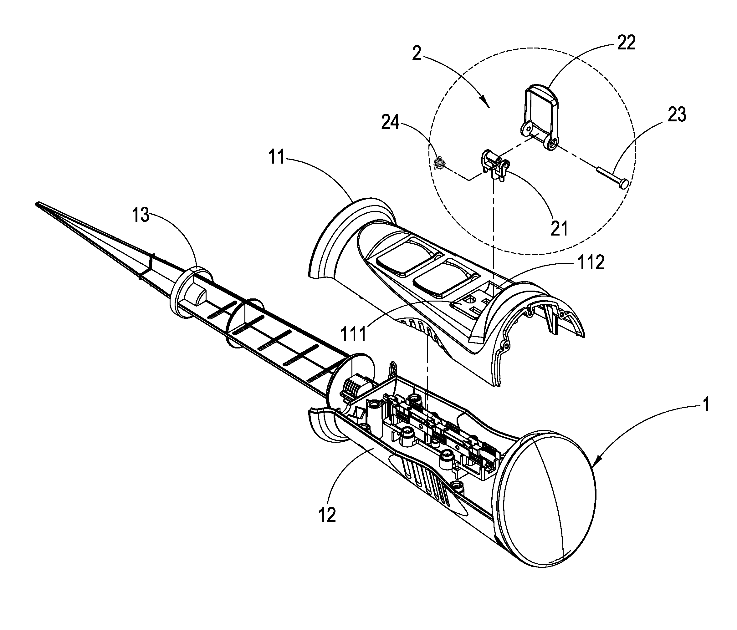 Outdoor power socket having a recessed part to accommodate a connection element for attaching a protective lid