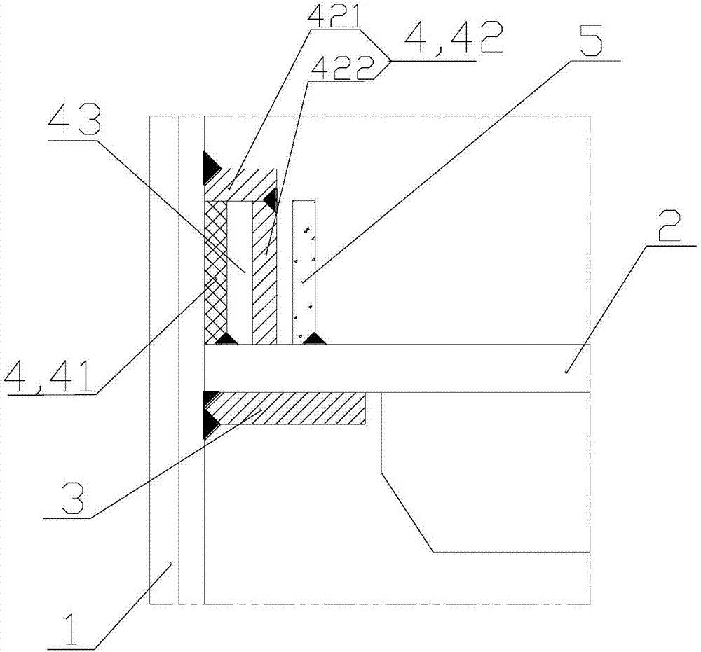 Liquid seal device of tower tray of bubble-cap tower