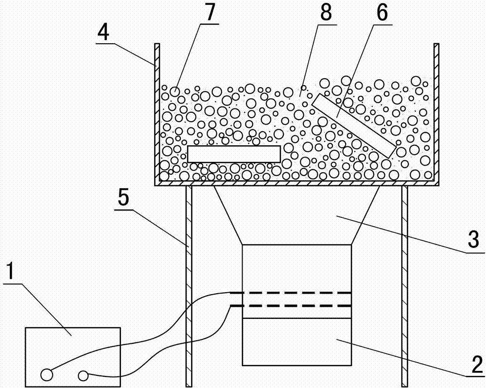 Wet-process ultrasonic mechanical plating device