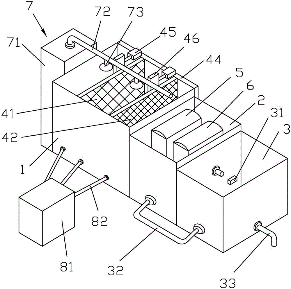 Water body purification device and method for landscape park