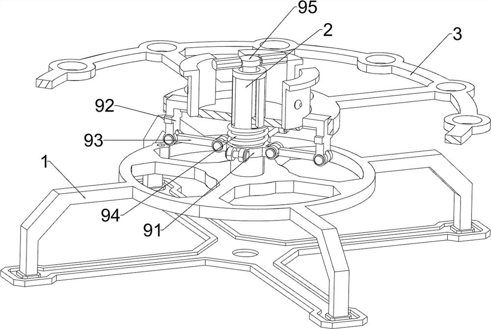 Drilling device for end cover of wind-driven generator