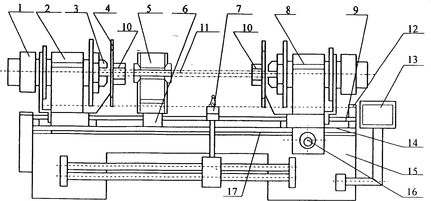 Machine for forming rod of prefabricated optical fibre rod by induction heating