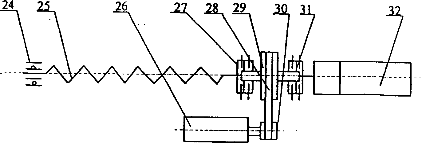 Machine for forming rod of prefabricated optical fibre rod by induction heating