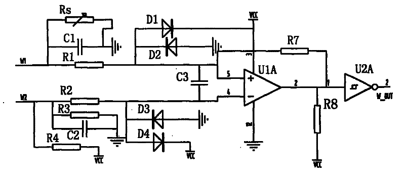 Detection method for output signal of vehicle wheel speed sensor and circuit thereof