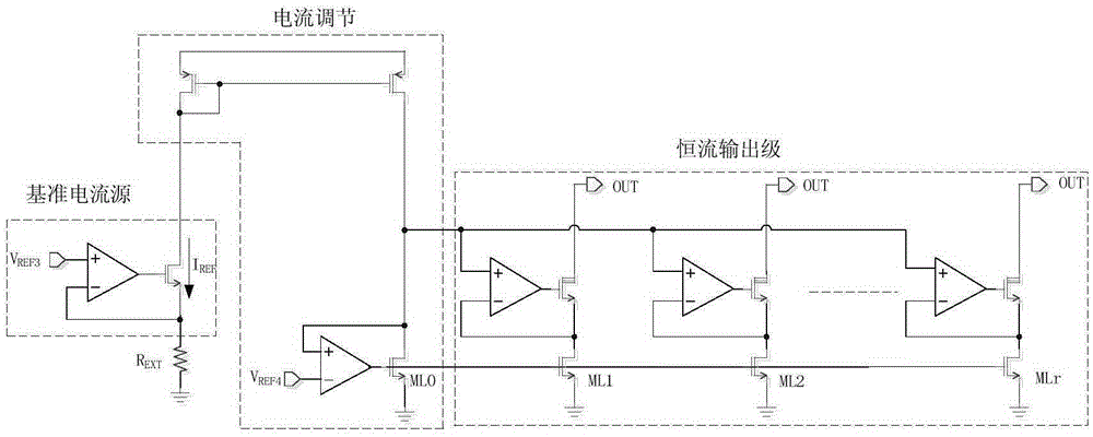 Digital adjustable constant-current driving circuit