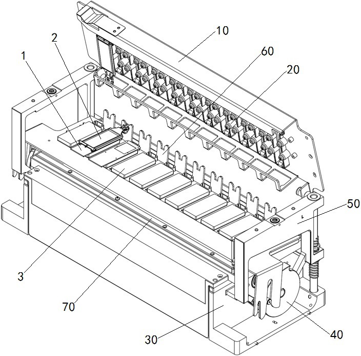 A top cover assembly and biological sample processing equipment