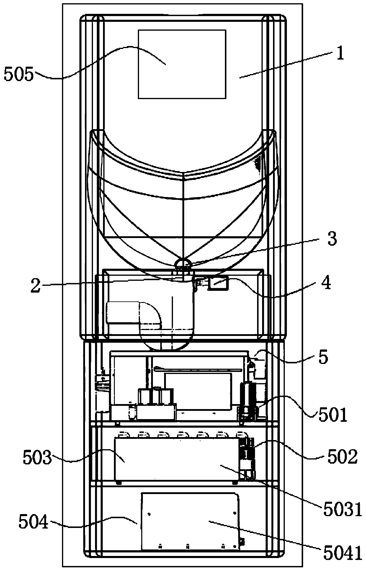 Vertical urinal capable of automatically collecting and detecting urine